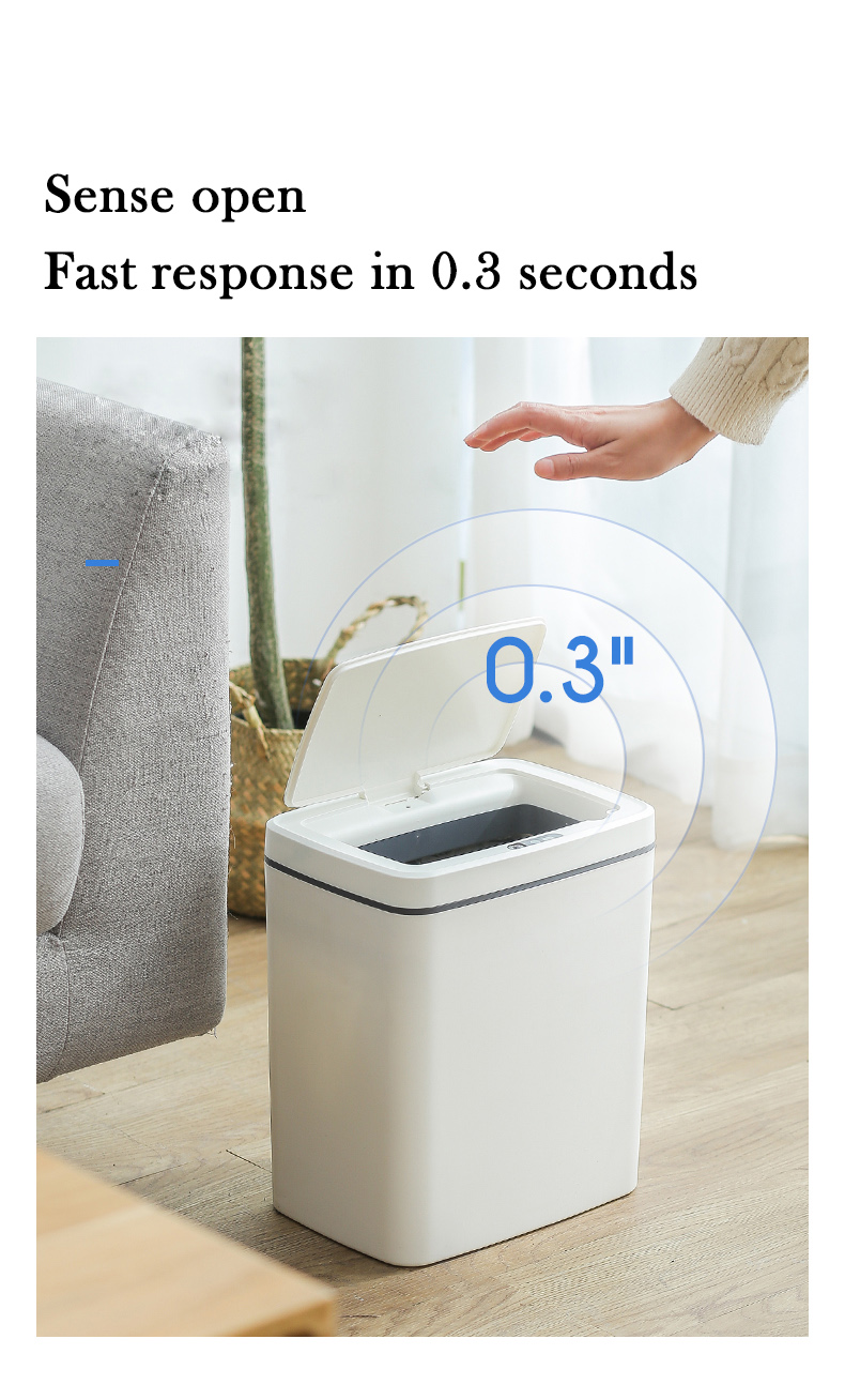 Wholesale Smart Garbage Bin - Multi-size capacity smart dustbin -12L 14L  16L – Yibo Yizhi Manufacturer and Factory
